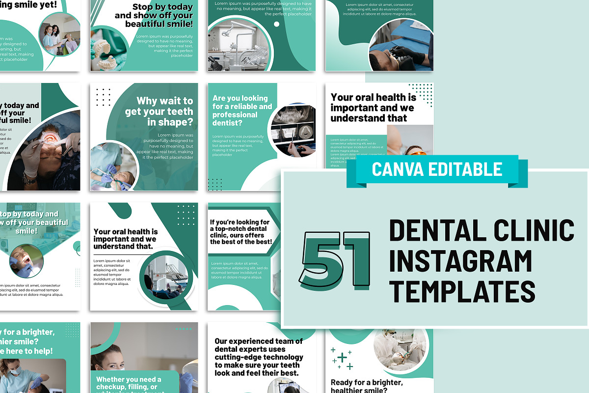 Dentist Instagram Template, a Templates & Theme by Snapybiz (Photo 2 of 10)