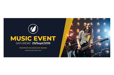 Music Event Animated Facebook Cover, a Templates & Theme by Nisha Droch