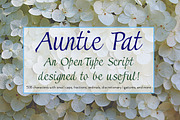Auntie Pat, a Script Font by Radiqx Press (Thumbnail 1 of 2)