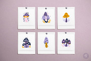 Mystical Mushrooms Clipart Set, an Object Graphic by Alena Koval (Thumbnail 9 of 16)