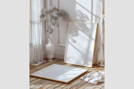 Wall Mockup in White Luxury Bedroom, an Architecture Photo by GFXCity