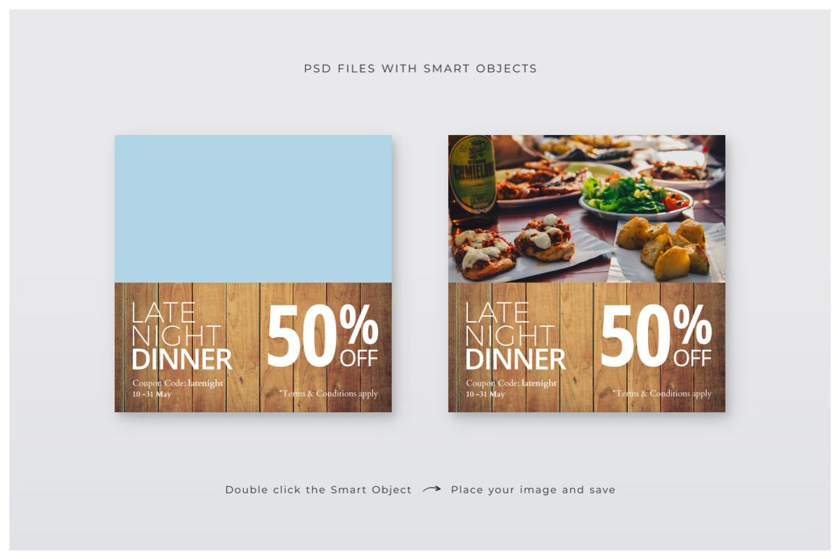 Food Social Media Pack, a Social Media Template by Studio Siv (Photo 8 of 8)