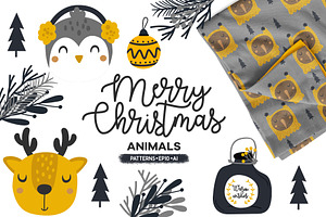 Merry Christmas -  Christmas Animals
