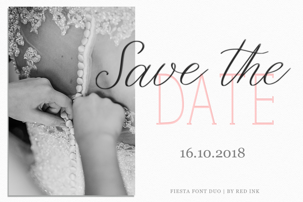 Fiesta. Font Duo. + Bonuses, a Script Font by Red Ink (Photo 9 of 14)