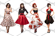 Rockabilly Women Bulk Bundle of 68, a Graphic by Jay Major Designs (Thumbnail 16 of 20)