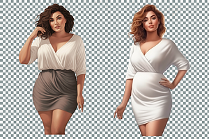 Curvy Girl Clipart Bundle