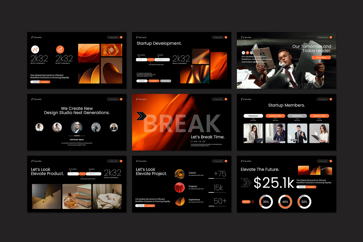 Elevate Minimal Template, a Presentation Template by Soraclod (Photo 6 of 9)