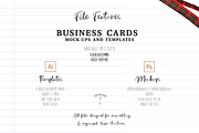 Business Card Templates & Mock-ups, a Business Card Template by Ana Escardine (Thumbnail 4 of 6)