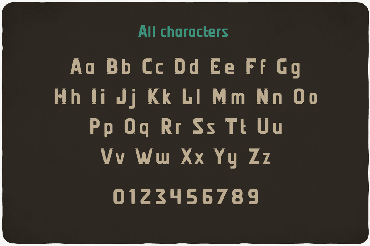 Bullet Typeface preview 2