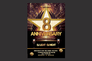 Anniversary Flyer, a Flyer Template by DSGraphicDesign