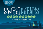 Sweet Dreams Font Bundle, a Sans Serif Font by Denise Chandler (Thumbnail 1 of 19)