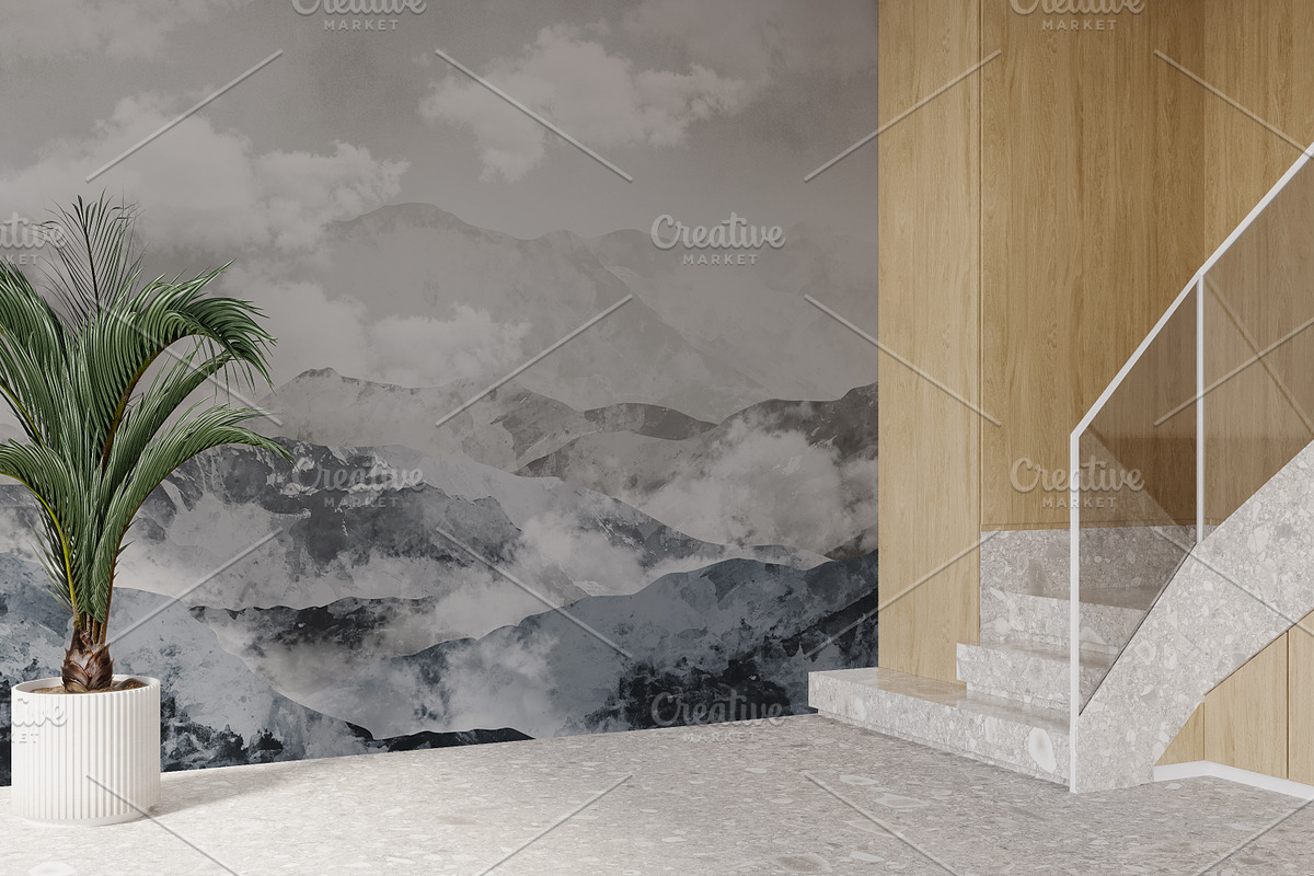 Wallpaper mockup Luxury Hallway, a Household Mockup by Hunny Badger (Photo 7 of 7)