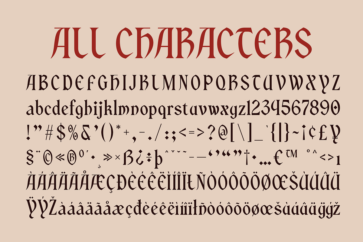 CS Grimore – Gothic Font, a Serif Font by Craft Supply Co. (Photo 3 of 8)