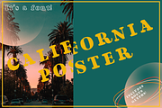 California Poster - A retro font, a Serif Font by Jeffry Macpherson Visuals (Thumbnail 1 of 6)