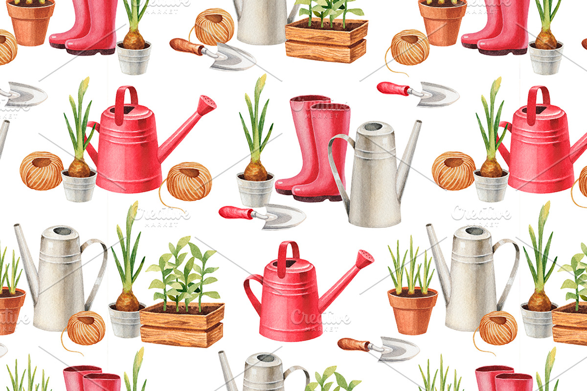 Illustrations of garden tools, an Object Illustration by Sundra (Photo 7 of 7)