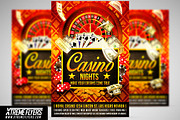 Casino Flyer Template, a Flyer Template by XtremeFlyers (Thumbnail 1 of 2)