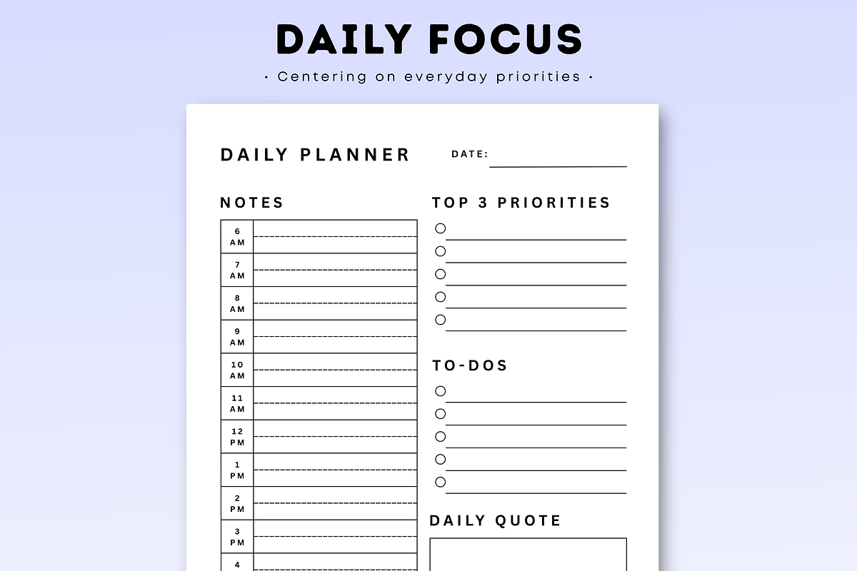 Daily Planner preview 2