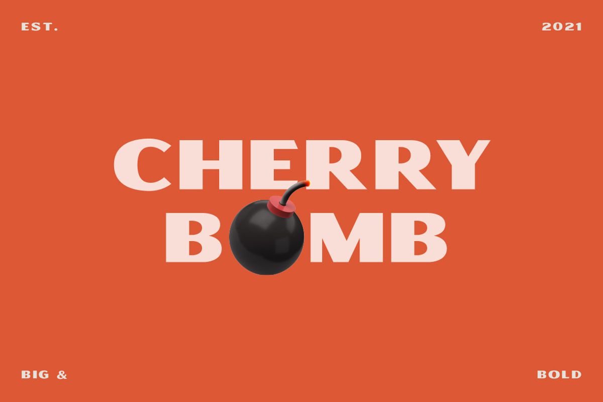 Cherry Bomb - Wide Sans Serif, a Sans Serif Font by Creative Type (Photo 2 of 8)