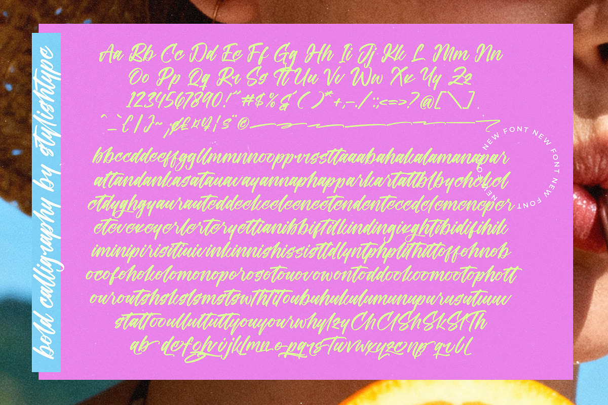 Theglath Bold Calligraphy Font, a Script Font by stylishtype.co (Photo 19 of 20)