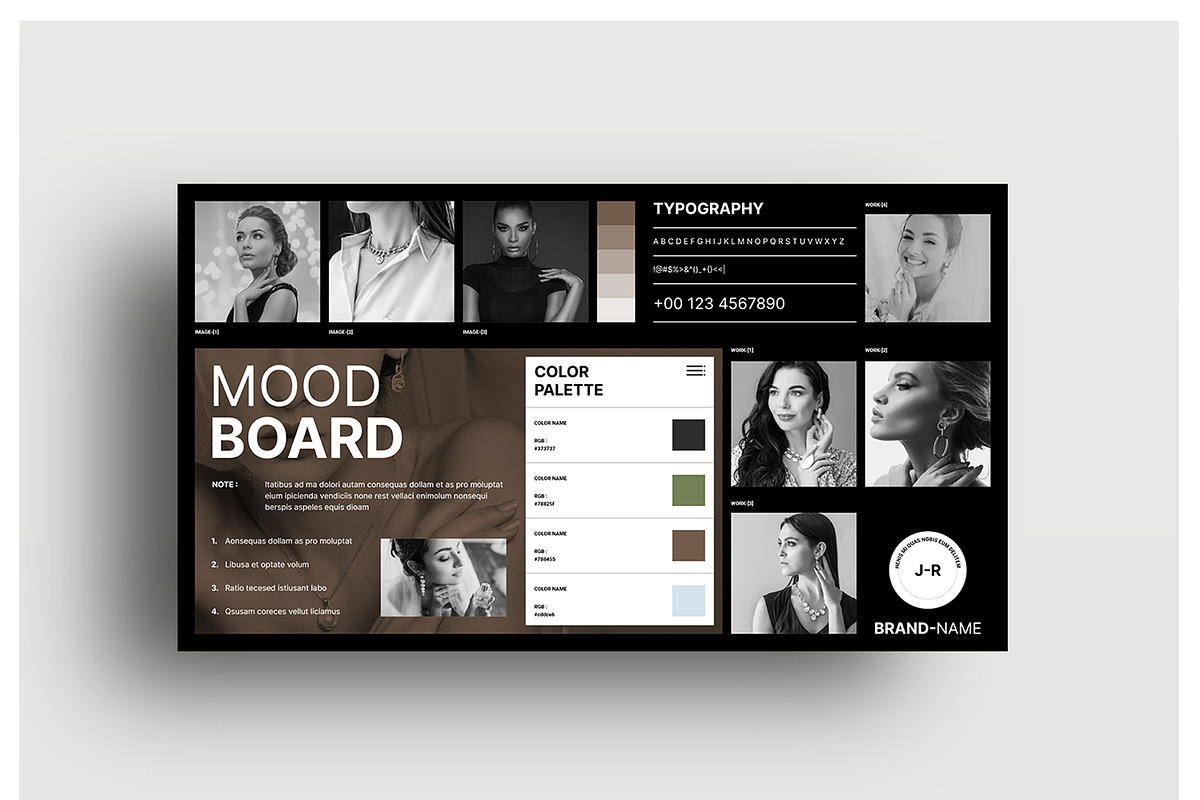 Brand Guideline Mood board Template preview 3