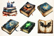 Halloween Books Clipart PNG, an Illustration by Dream Creation (Thumbnail 2 of 7)