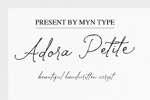 Adora Petite Handwritten Script Font