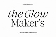 The Glow Maker's Serif (15 Fonts), a Serif Font by Positive TypeFoundry (Thumbnail 1 of 15)