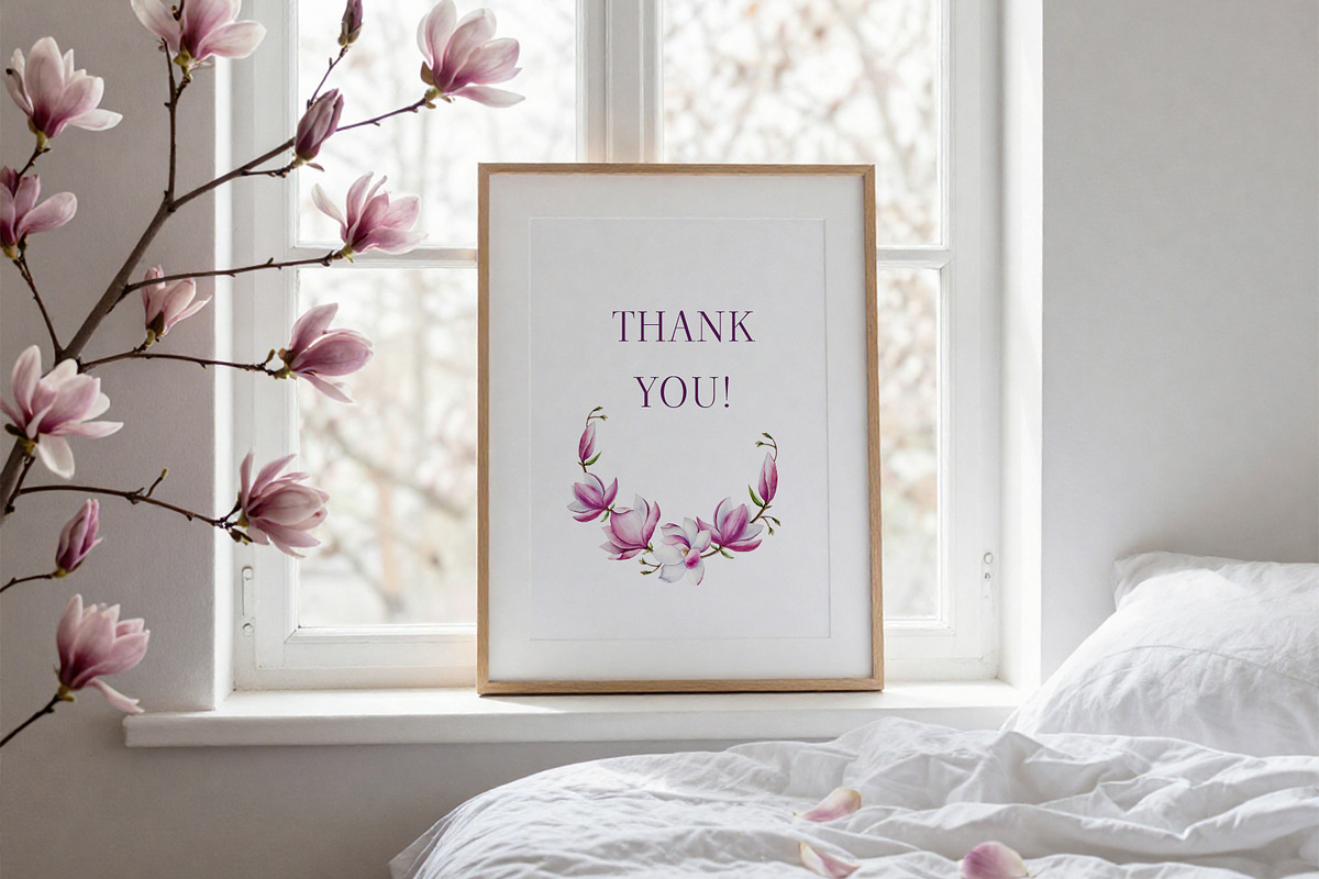 MAGNOLIA - Watercolor collection, a Decorative Illustration by Navenzeles (Photo 13 of 13)