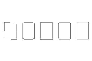 Black outline of frame for, an Object Illustration by skripnikbb
