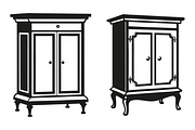 Wardrobes with drawers and Doors, an Object Graphic by Billah Hub (Thumbnail 2 of 3)
