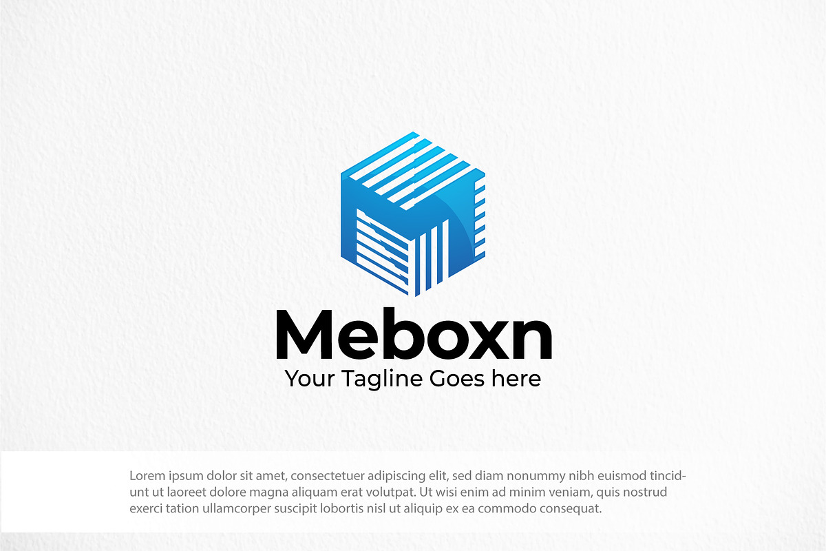 Meboxn Logo Template, a Branding & Logo Template by The Branding Fusion (Photo 1 of 2)