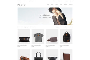 Pesto - ECommerce PSD Template