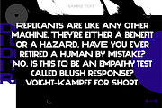 Deckard Typeface, a Sans Serif Font by Bruno. (Thumbnail 5 of 7)