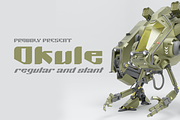 OKULE | Modern and Retro Sci-fi, a Font by RT Studio (Thumbnail 1 of 9)