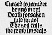 THE ROT FRAKTUR BLACKLETTER TYPEFACE, a Blackletter Font by CONTRIVEDAZE (Thumbnail 3 of 5)