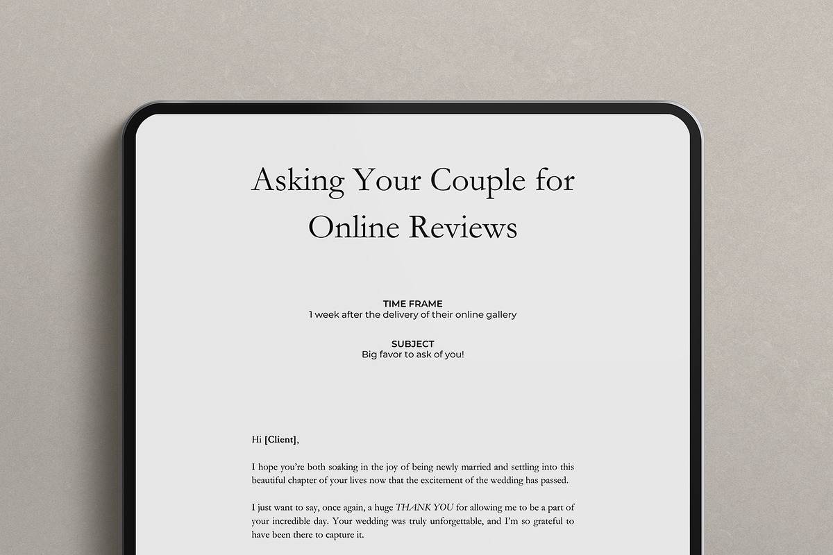 Wedding Photographer Email Templates, an Email Template by Cagdas Yoldas (Photo 7 of 7)