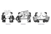 Corporate teamwork illustration, a Finance Illustration by Yayasya (Thumbnail 1 of 3)