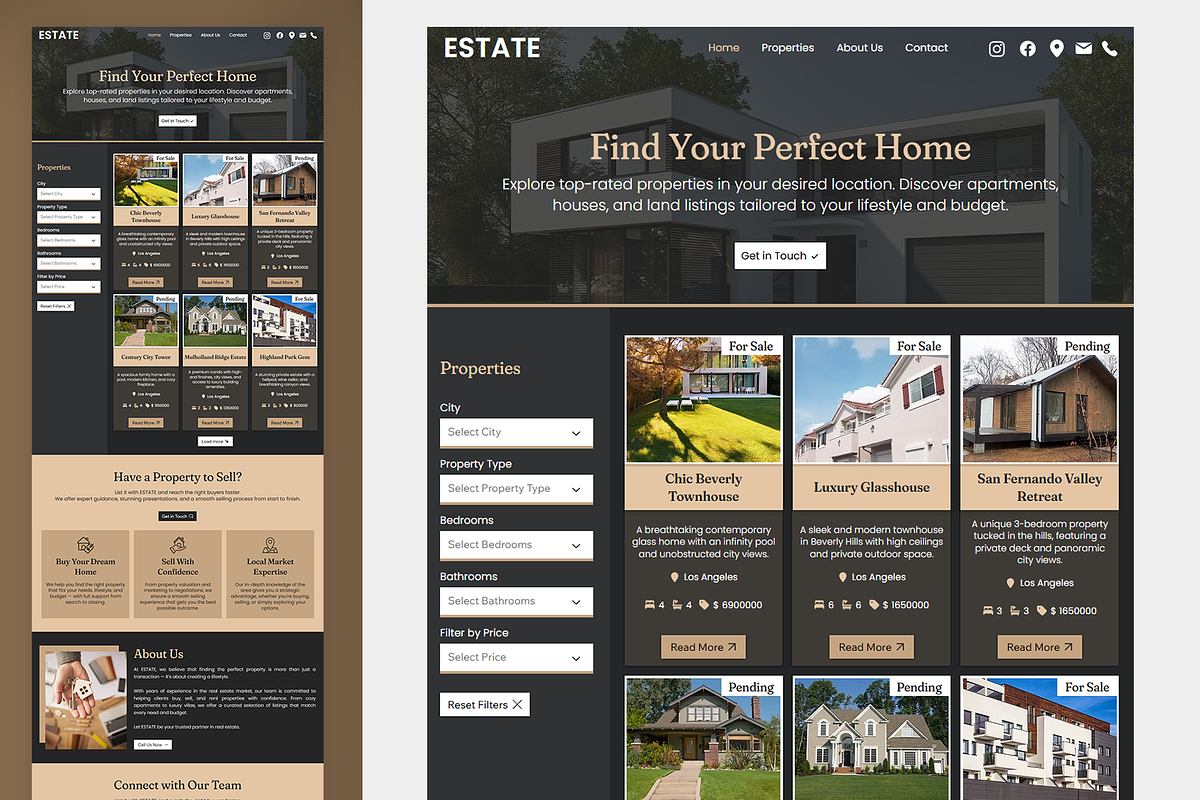 Real Estate Agency Website preview 6