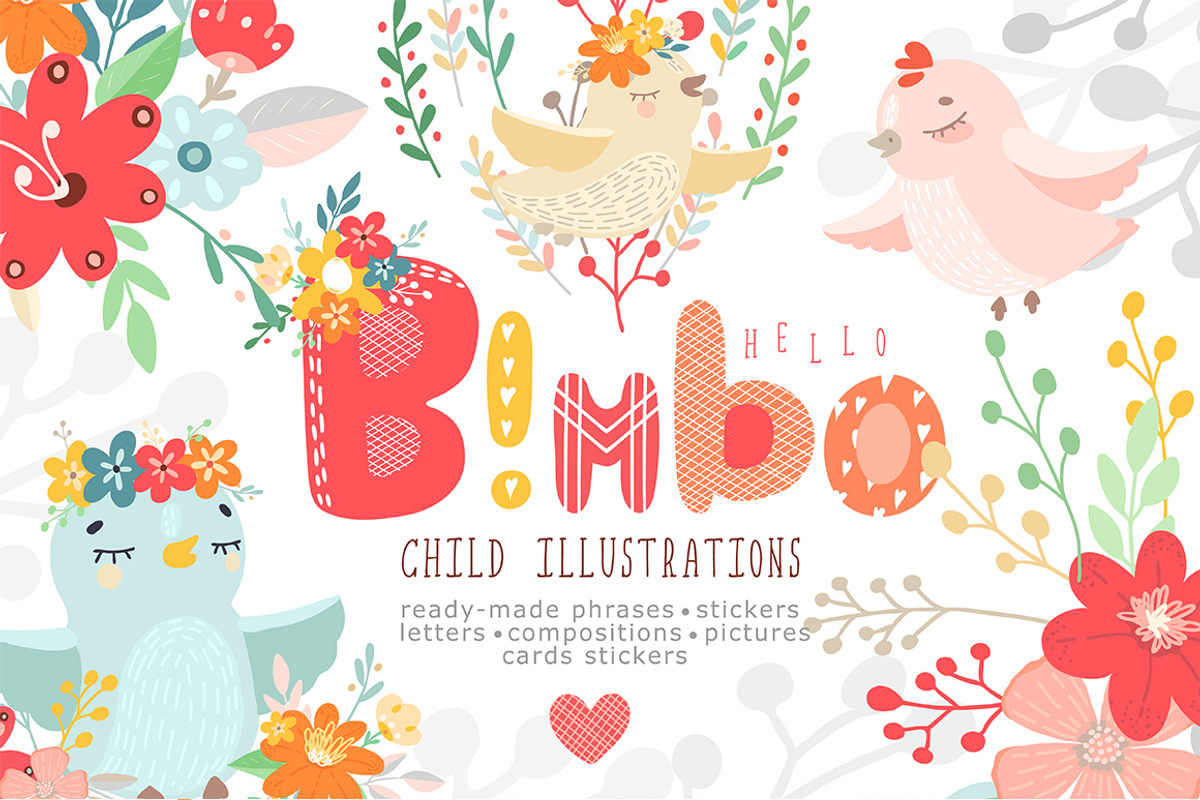 Bimbo. Child Illustrations., a Decorative Illustration by Luba Vega (Photo 1 of 13)