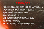DEAD MARKER, a Blackletter Font by AMINMARIO (Thumbnail 6 of 6)