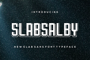 Slabsalby, a Slab Serif Font by riotama85