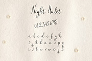 Night Habit Handwritten Script, a Script Font by Mneme (Thumbnail 6 of 7)