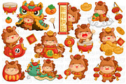 Year of the Horse Chinese New Year, an Animal Illustration by Inkley Studio (Thumbnail 1 of 3)