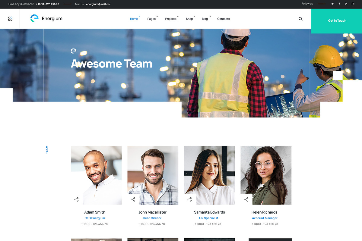 Alternative & Renew Energy WP Theme preview 5