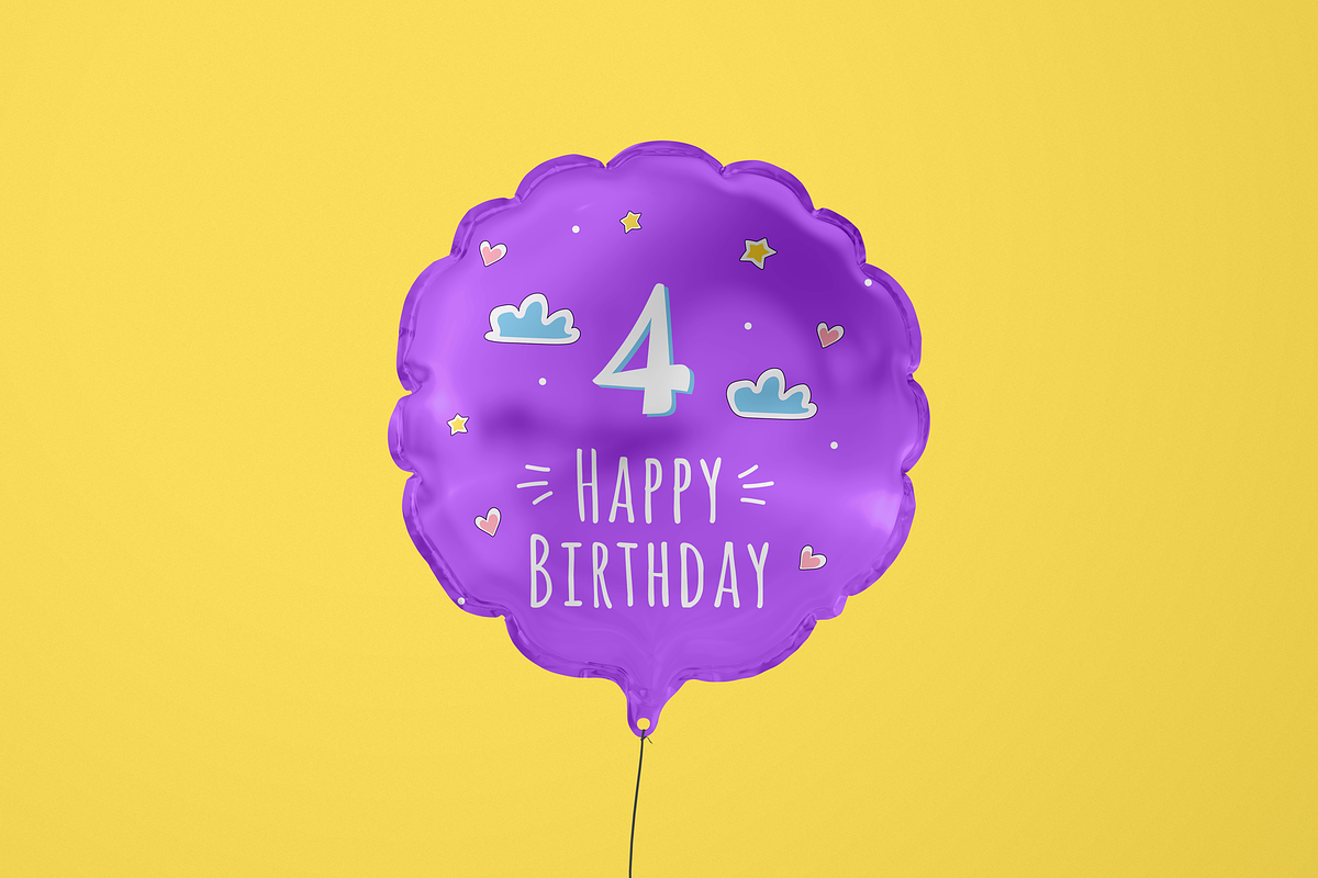 Flower Foil Balloon Mockup, a Mockup by Mockupdaddy (Photo 2 of 3)