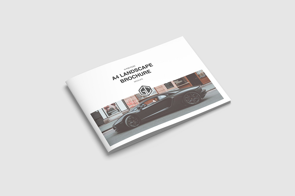 A4 Landscape Brochure Mockup, a Books & Magazine Mockup by graphiccrew (Photo 3 of 17)