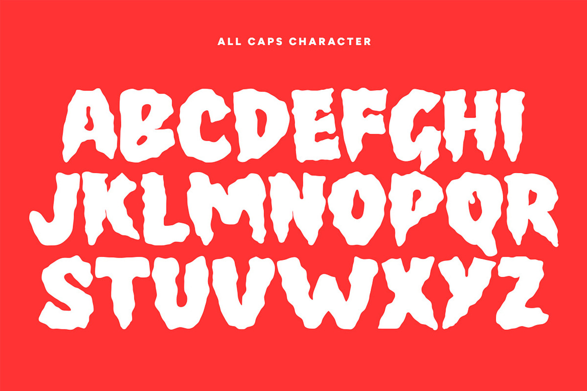 Ghost Baster - Scary Bloody Font, a Font by Pekotype (Photo 3 of 15)