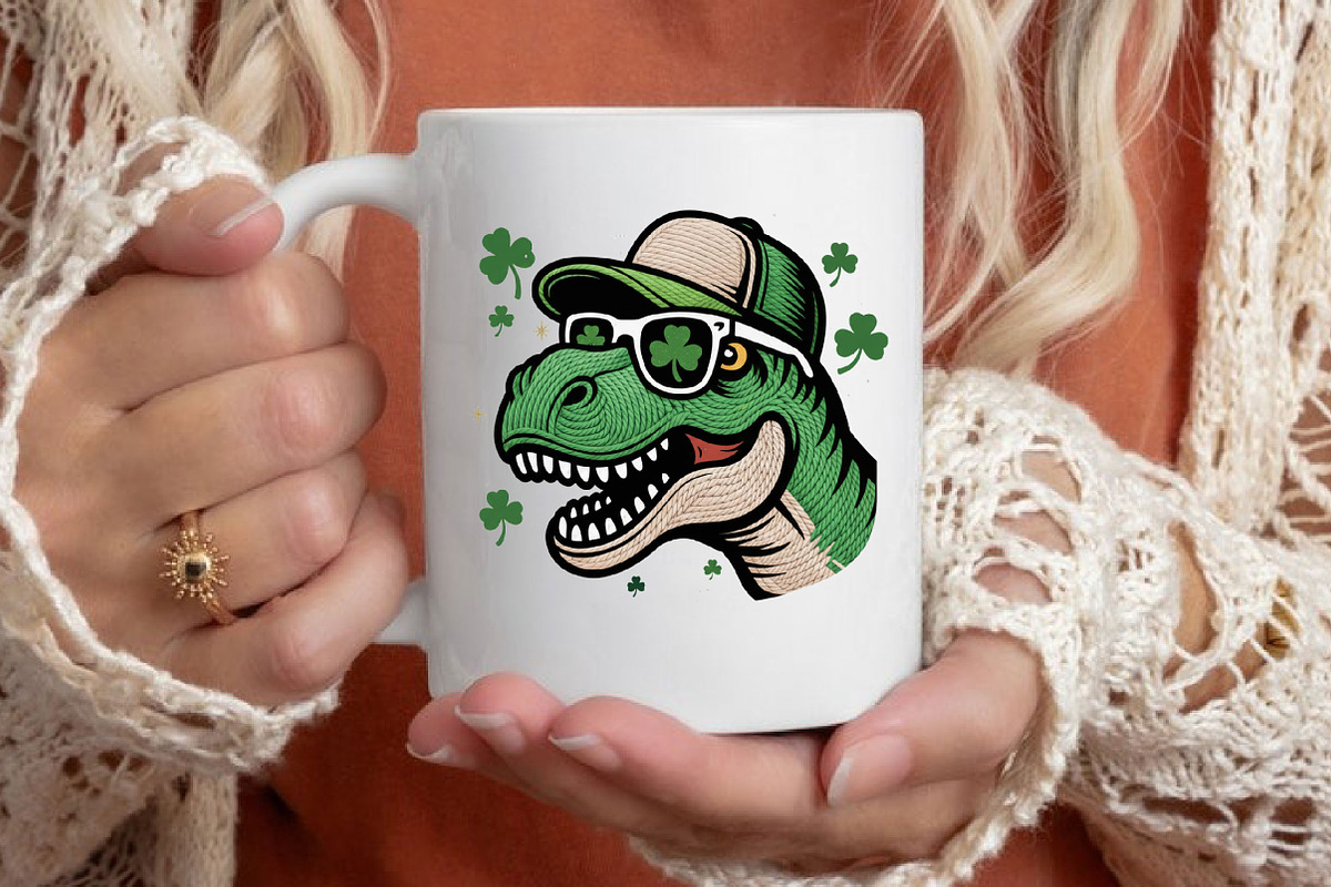 St Patrick's Day PNG,Funny Shamrock, an Illustration by Designking (Photo 3 of 4)