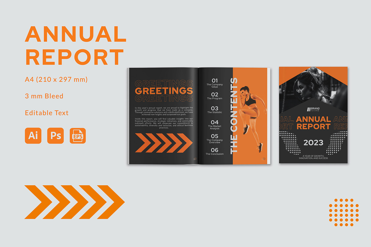 Gym Center - Annual Report, a Print Template by StreaksideStd (Photo 1 of 3)