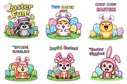 Funny Easter Egg Hunt PNG Clipart., an Animal Illustration by KennedyStudio (Thumbnail 3 of 5)